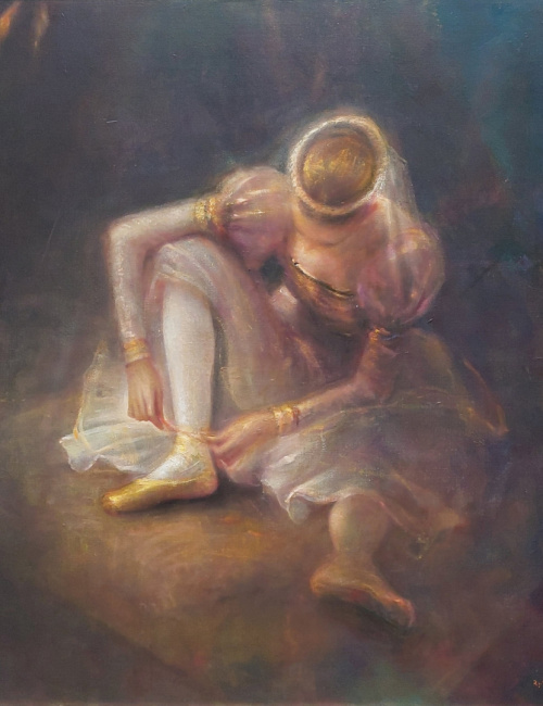 Ballerina with a veil