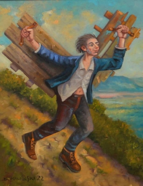 Aviator from the glider mountain