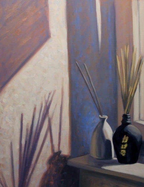 Still life with a Japanese bottle (series: Japanese inspirations)