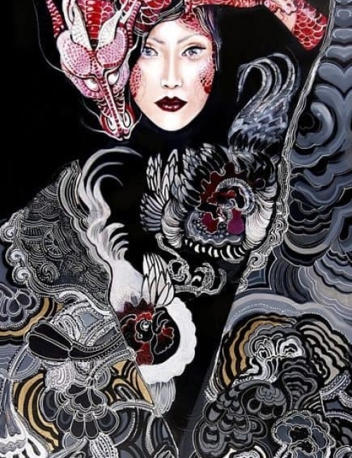 Dwa koguty walczą o me serce lecz ma dusza należy do smoka